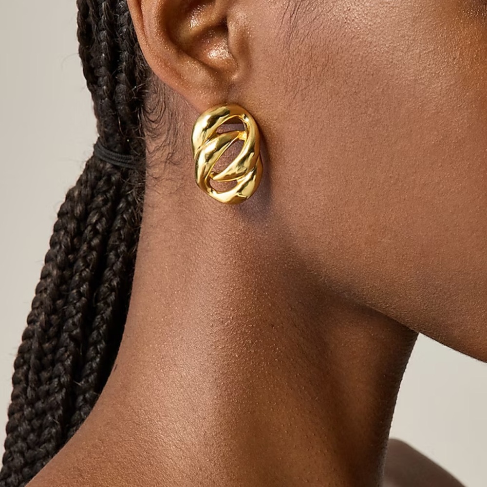 NWT Sculptural link earrings j. Crew
